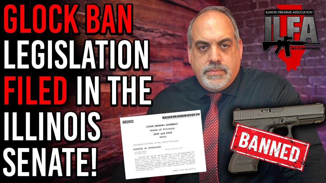 URGENT: Pritzker Files Glock Ban Legislation in Springfield!