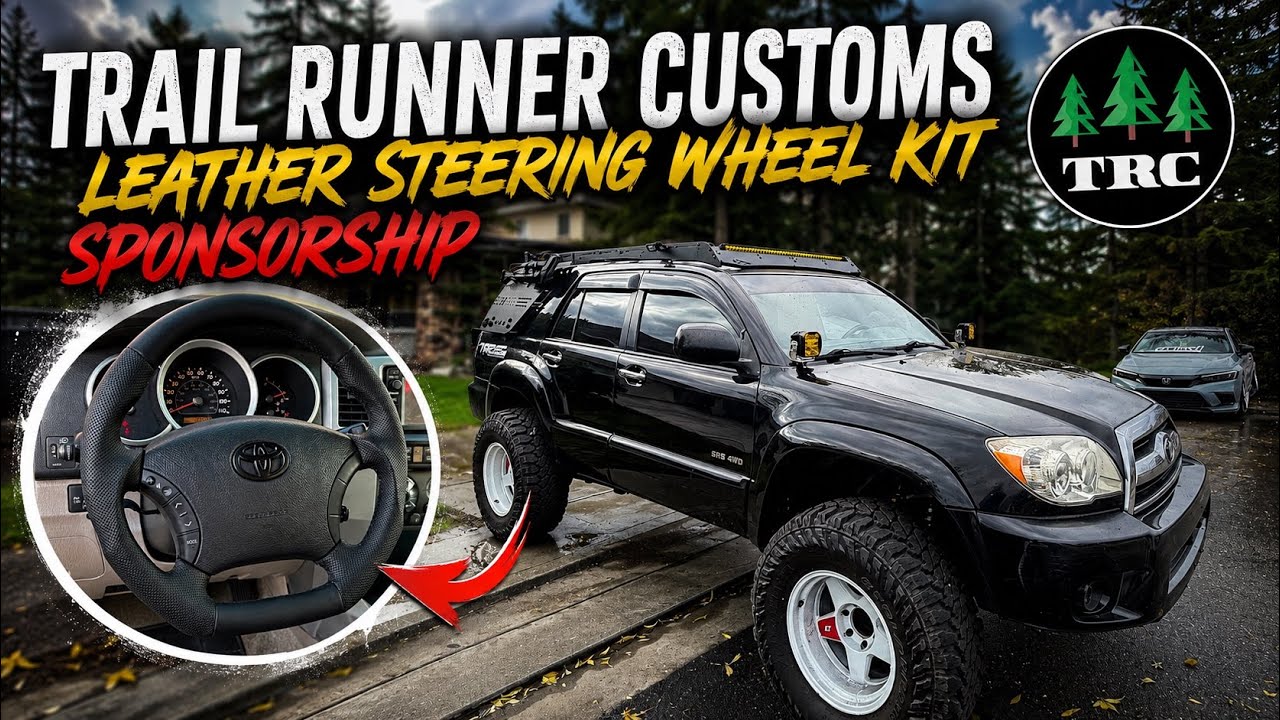 Комплект кожаного руля от Trail Runner Customs для модернизации моего Toyota 4Runner 4-го поколен...