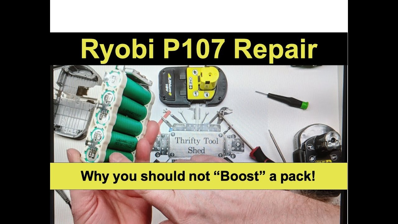 Ремонт аккумулятора Ryobi P107