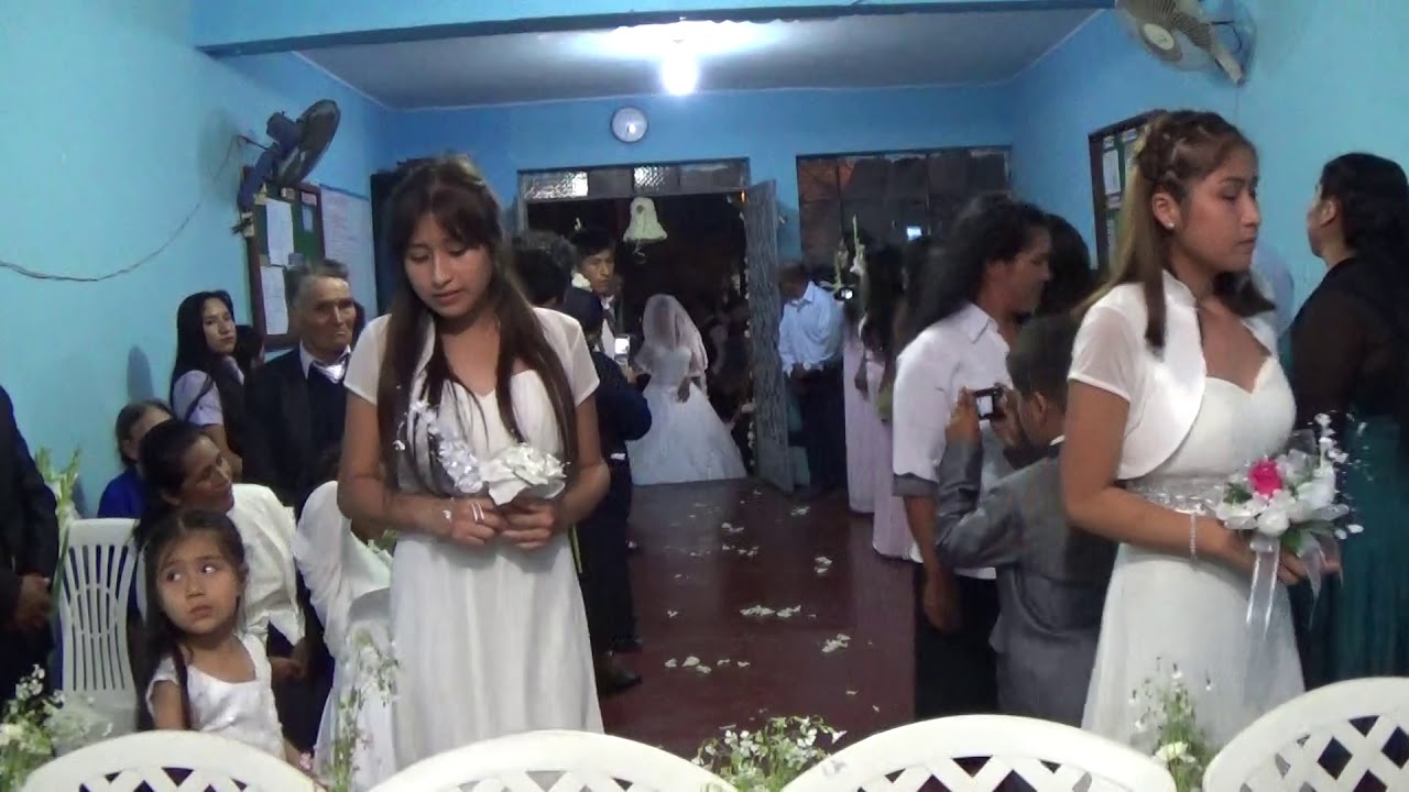 Boda  de Isaac y Rosmery: Entrada de la novia