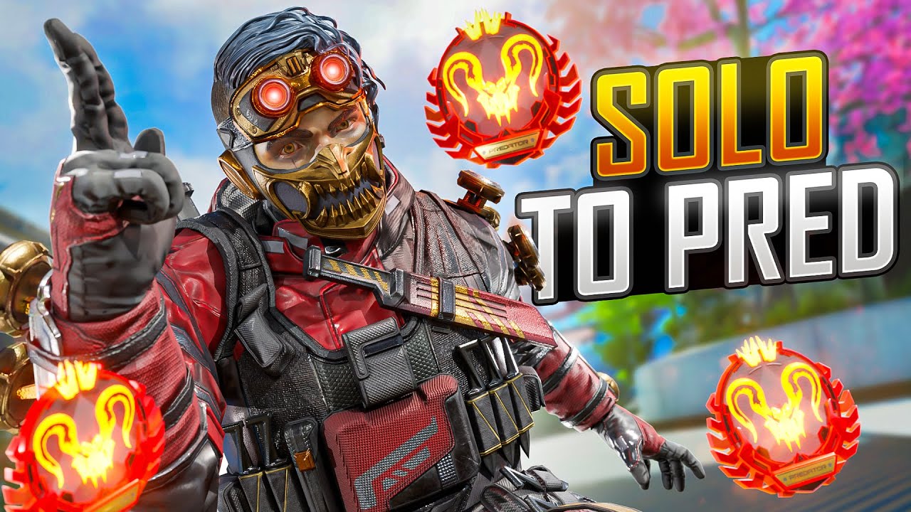 Solo ROOKIE to PREDATOR with MIRAGE ONLY (The movie) (Apex legends)