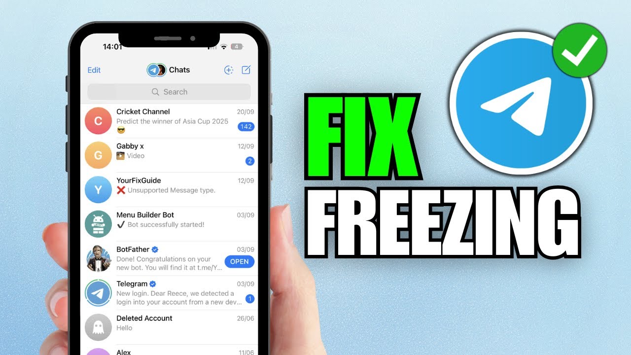 Как исправить проблему зависания Telegram на iPhone