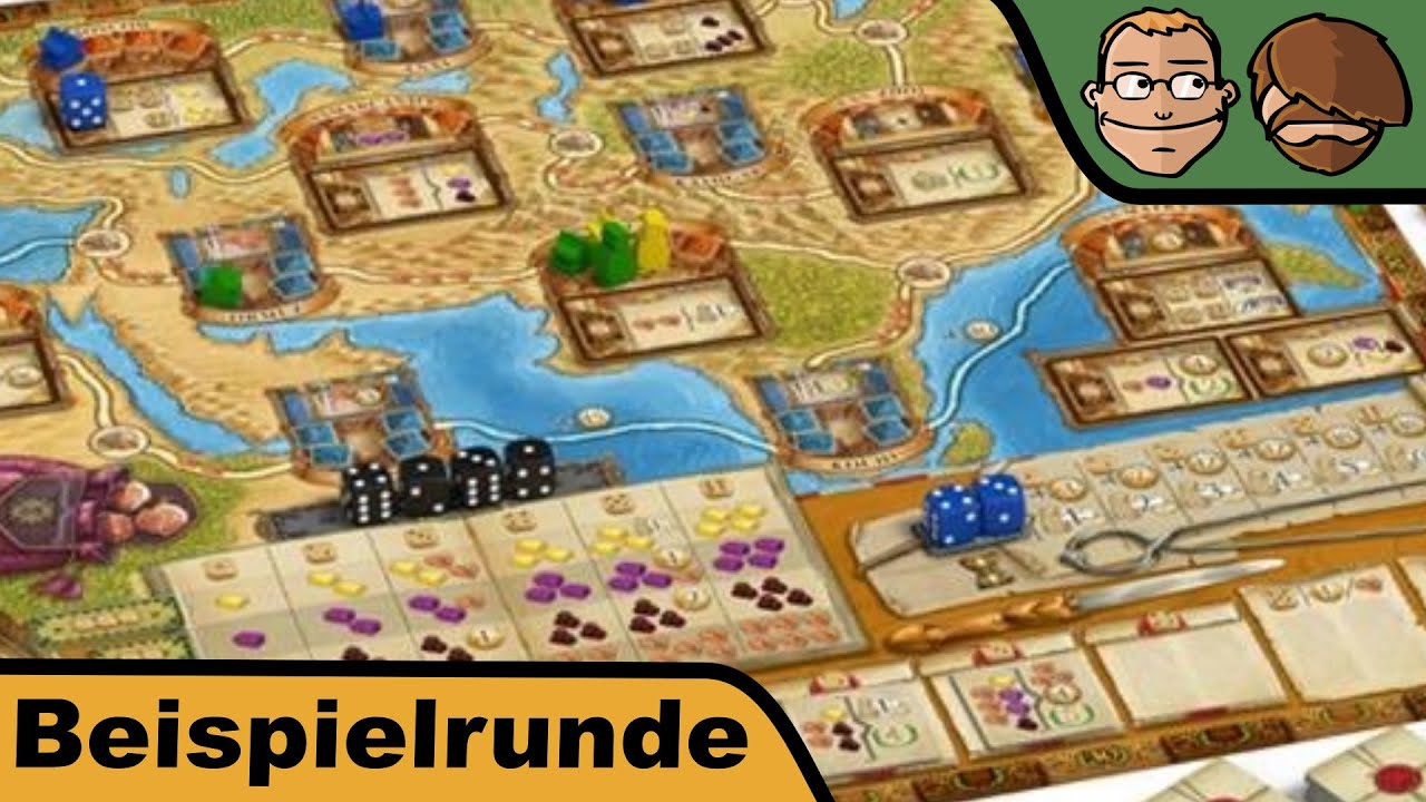Auf den Spuren von Marco Polo (Deutscher Spielepreis 2015) - Brettspiel - Beispielrunde