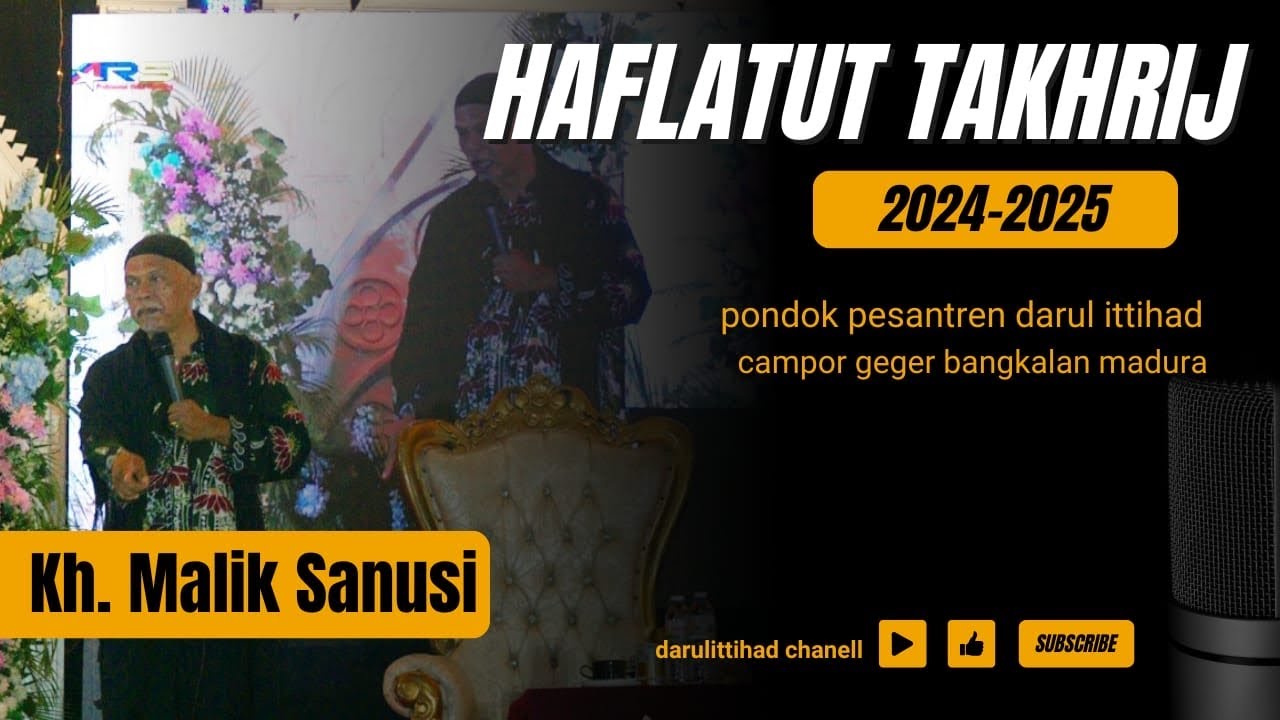 HAFLATUT TAKHRIJ pondok pesantren darul ittihad campor geger bangkalan madura 2024-2025