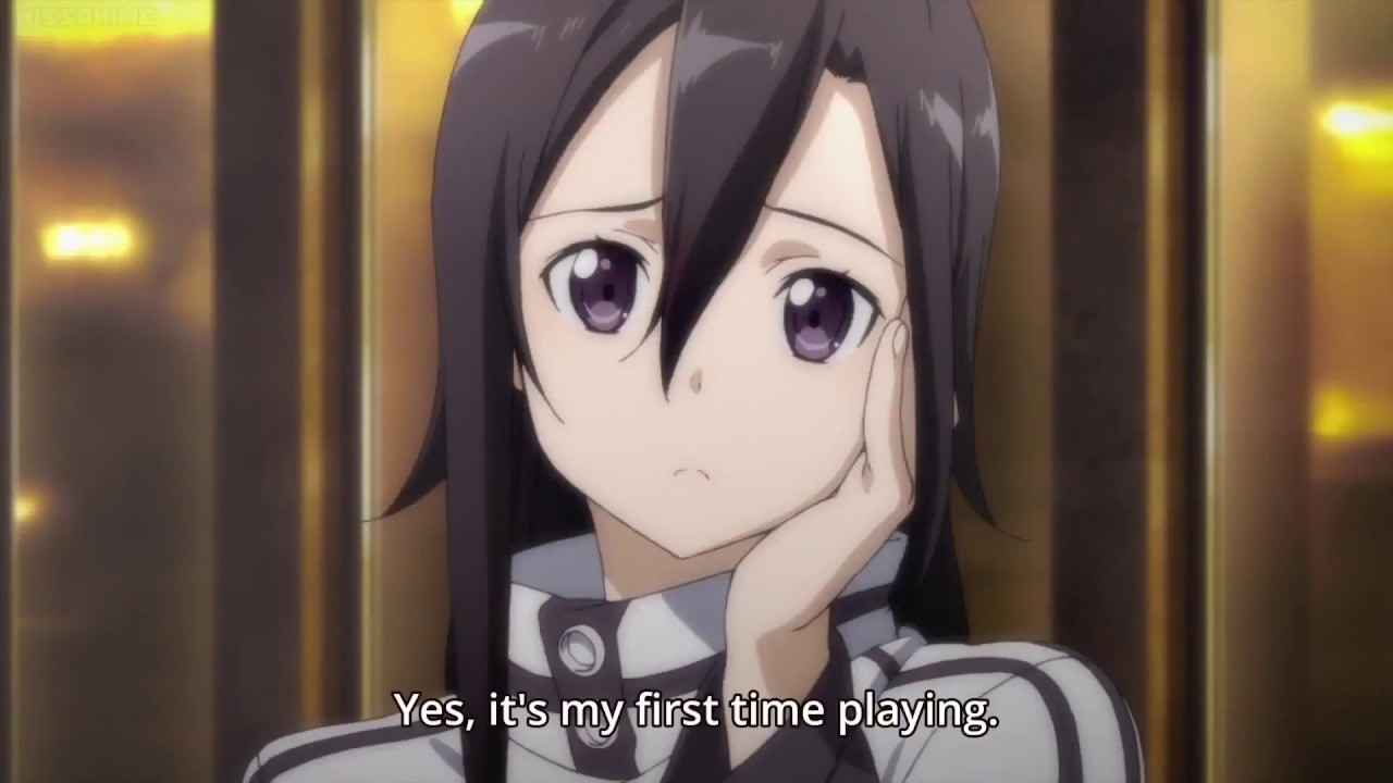 Sword Art Online II - Sinon meets Kirito (Kirito pretends to be a girl)