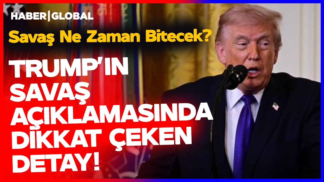 Trump'ın Yaptığı Savaş Açıklamasının Altında Ne Var? Savaşı Bitirecek mi? Dikkat Çeken Detay!