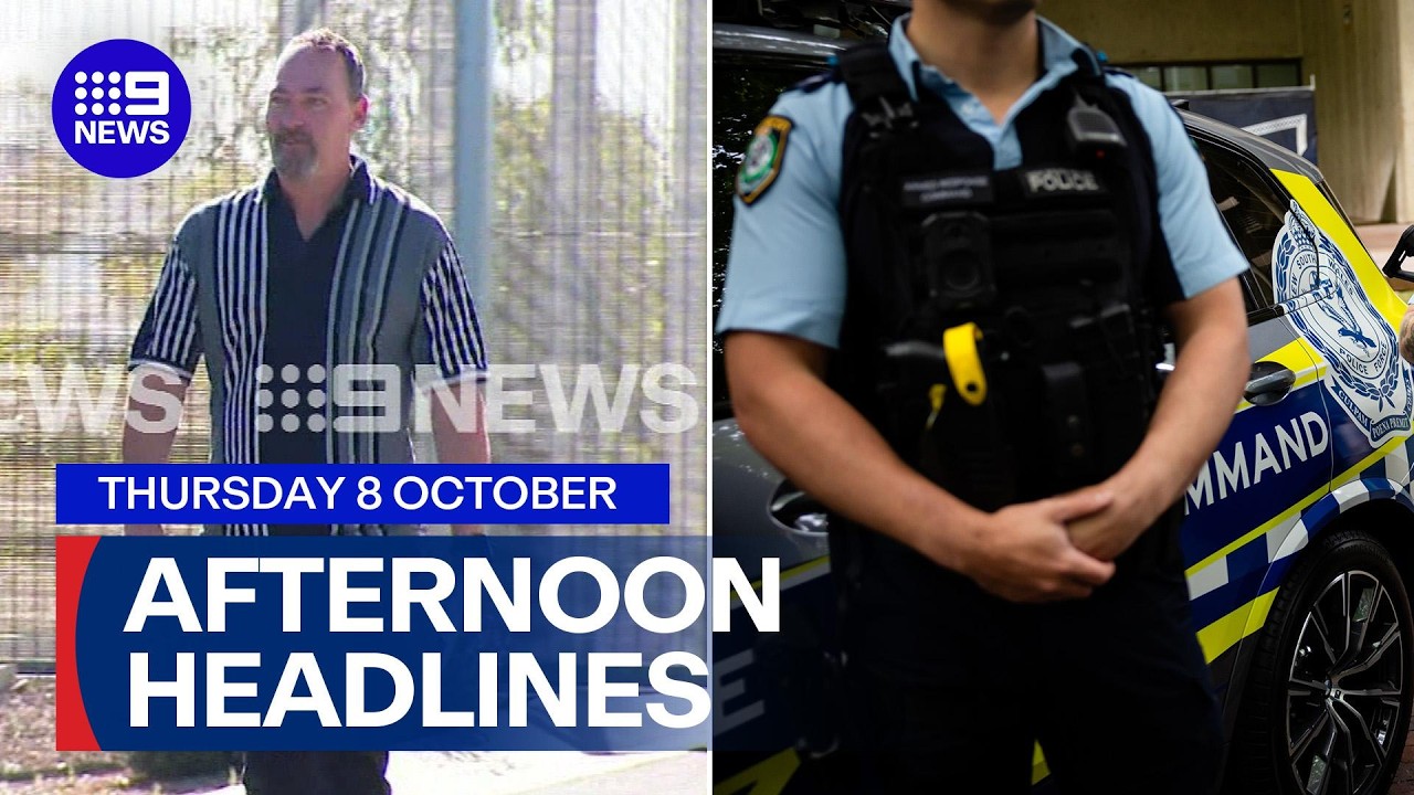 Snowtown killer leaves pre-release centre; Sydney deploys rifle-carrying police | 9 News Australia