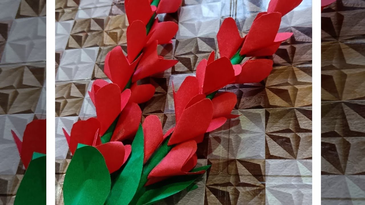 Beautiful flowers//how to make  flowers with paper  💐💐 #homemadepapercraft #paper 