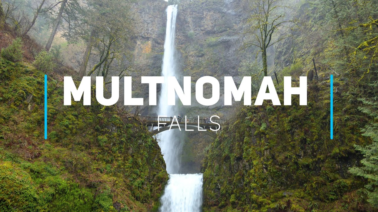 Multnomah Falls - Oregon's tallest waterfall | 4K video