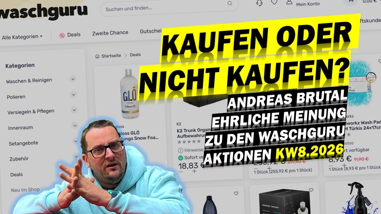 🚗✨AUTOPFLEGE-SCHNAPPER KW8/2026 – Die besten Waschguru-Angebote:Tuga, ADBL, FX Protect...