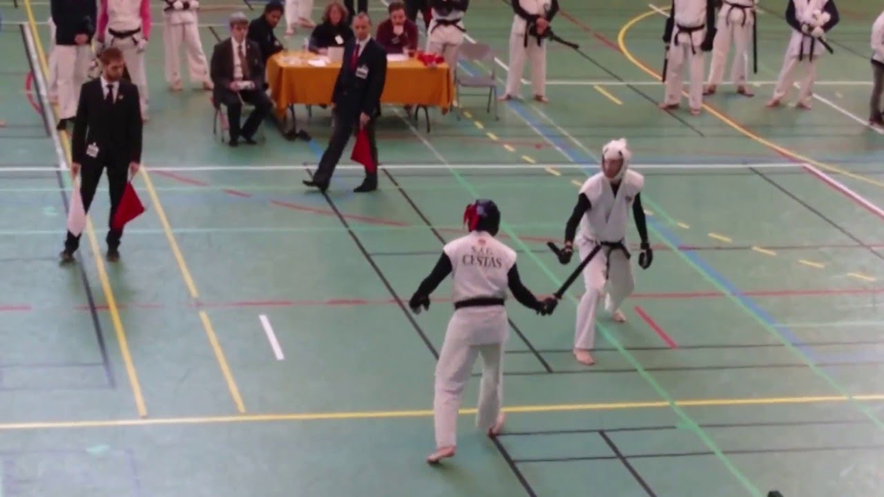 Chanbara Coupe France 2015 - Kodachi - Demi finale 1 sénior H Angle 1