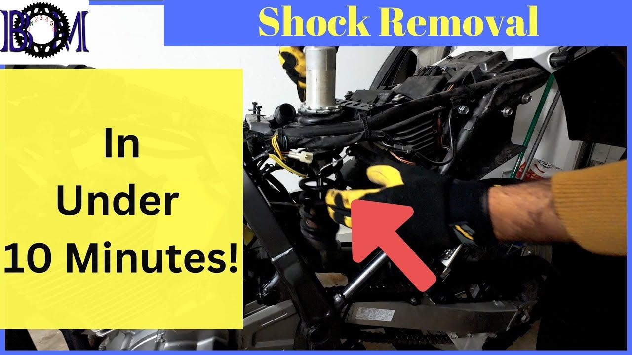 DR650 Shock removal - How To Easy Under 10 Minutes
