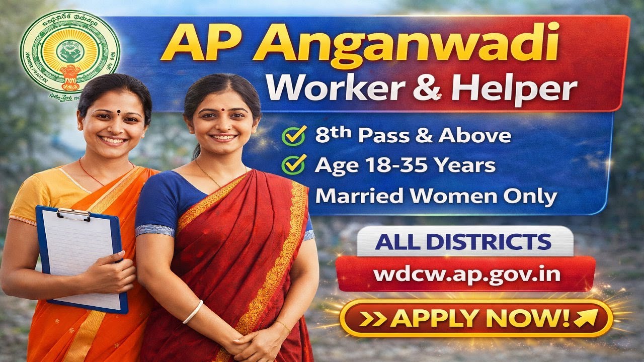 AP Anganwadi Recruitment 2026 | Worker & Helper Jobs | Apply Online