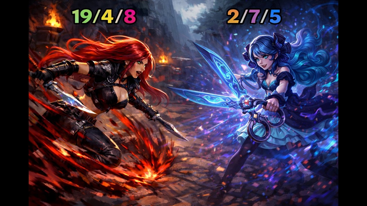 Katarina vs gwen mid