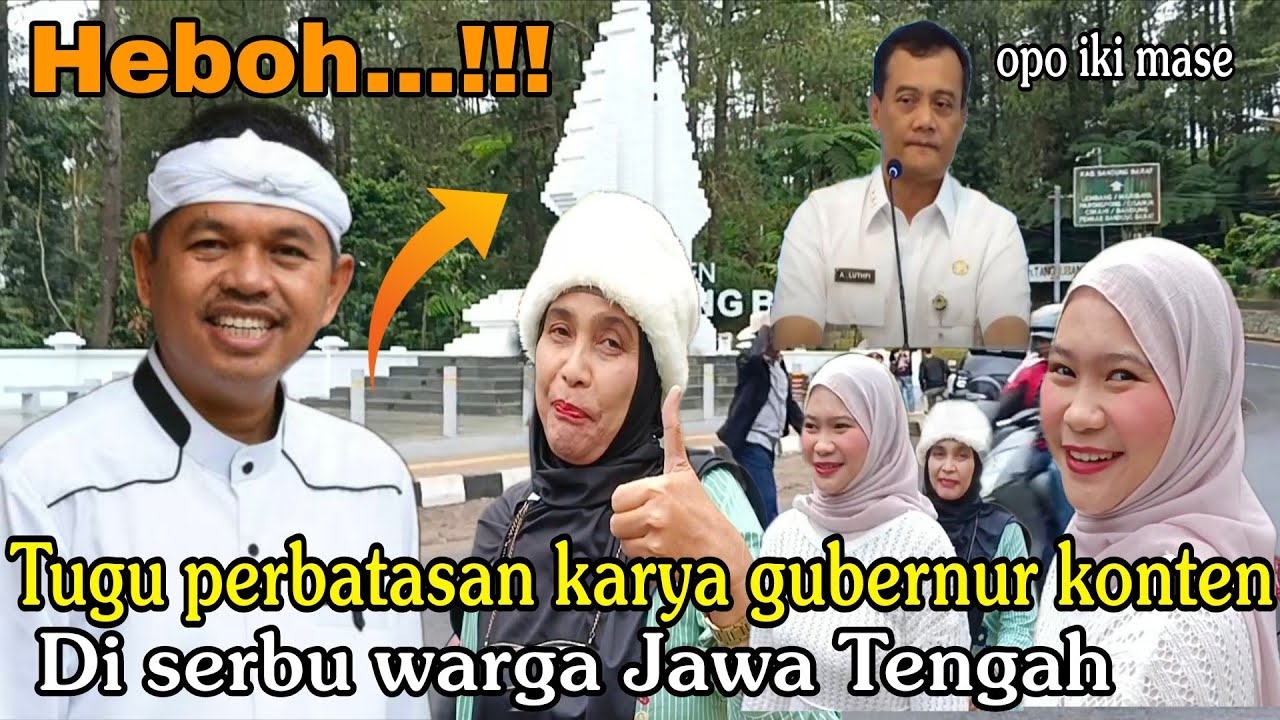 Heboh‼️Kdm bangun tugu perbatasan banyak tamu dadakan dari kota semarang Jawa Tengah berkunjung
