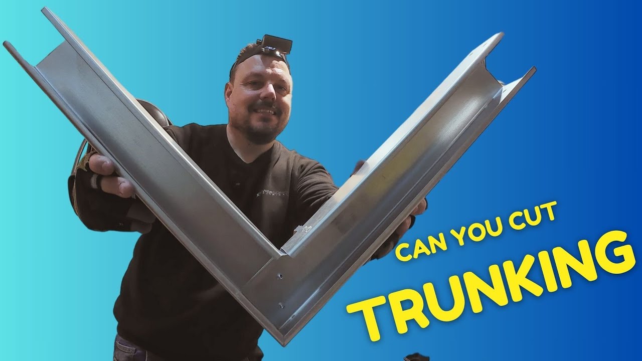 Make a flat 90 degree bend in steel trunking in UNDER 10 minutes