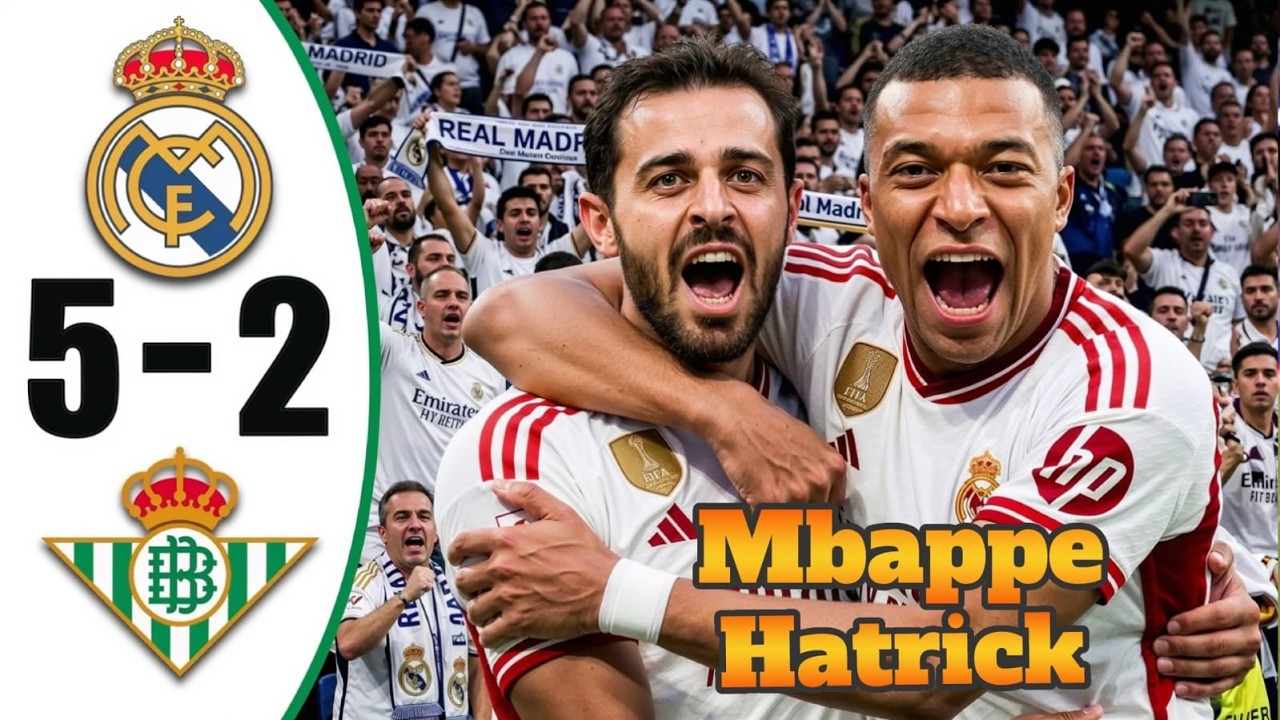 Real Madrid vs Real Betis 5-2 - All Goals & Highlights - 2026