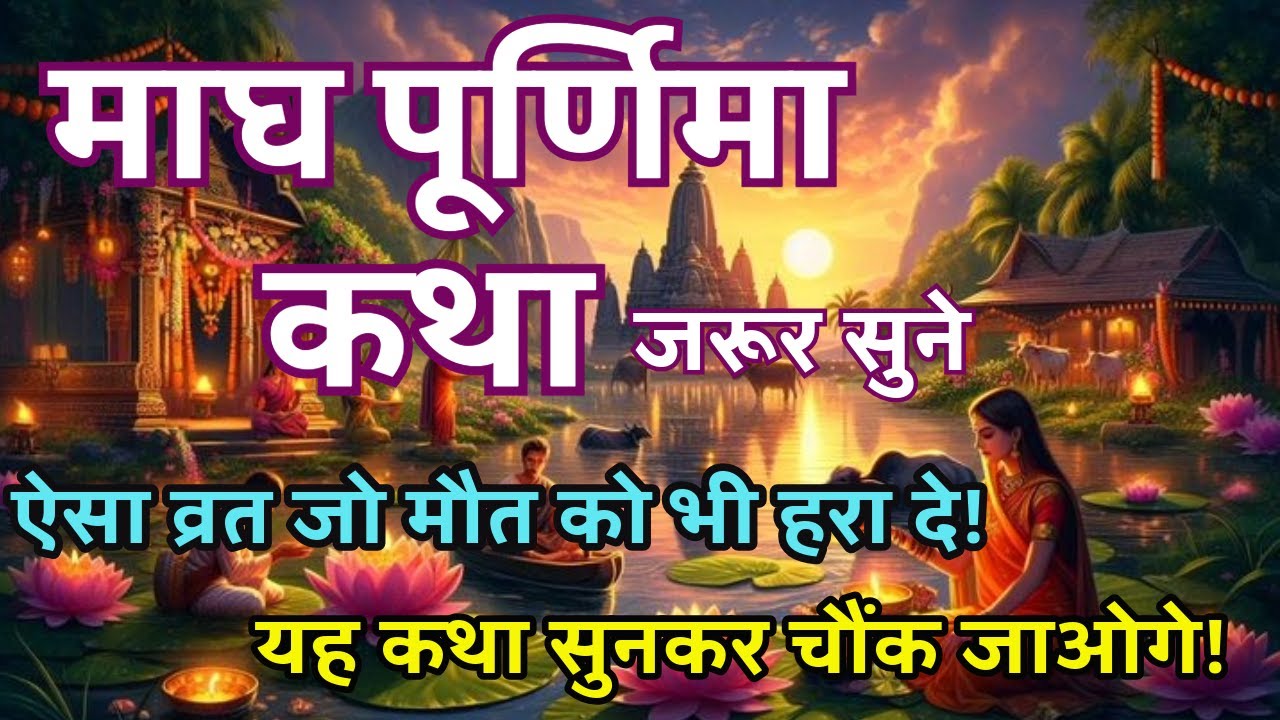 माघ पूर्णिमा व्रत कथा | जिसने काल को भी हरा दिया | सबसे शक्तिशाली व्रत की सच्ची कहानी दूर हो जाते है