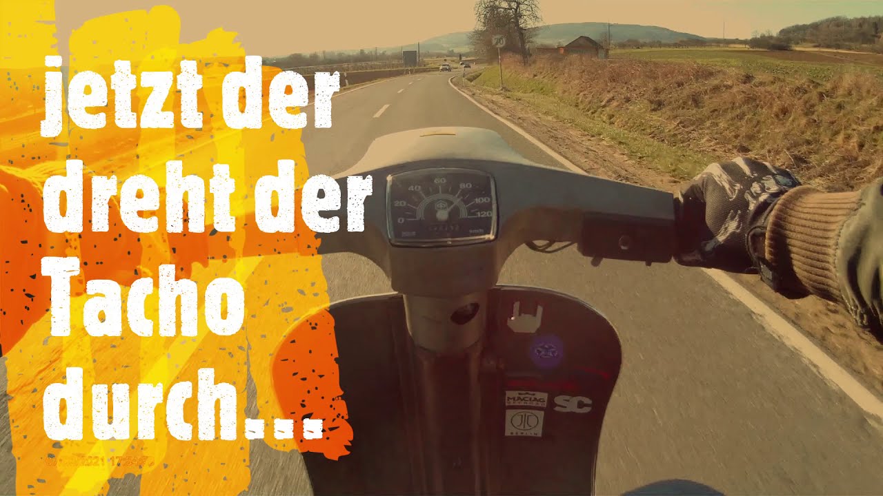 Vespa v50 Ausfahrt, Testfahrt mit dem neuen TAIPAN, VMC98