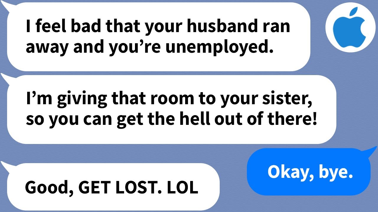 【Apple】After my sister's husband leaves her, my mother kicks me out to let my sister live with her..