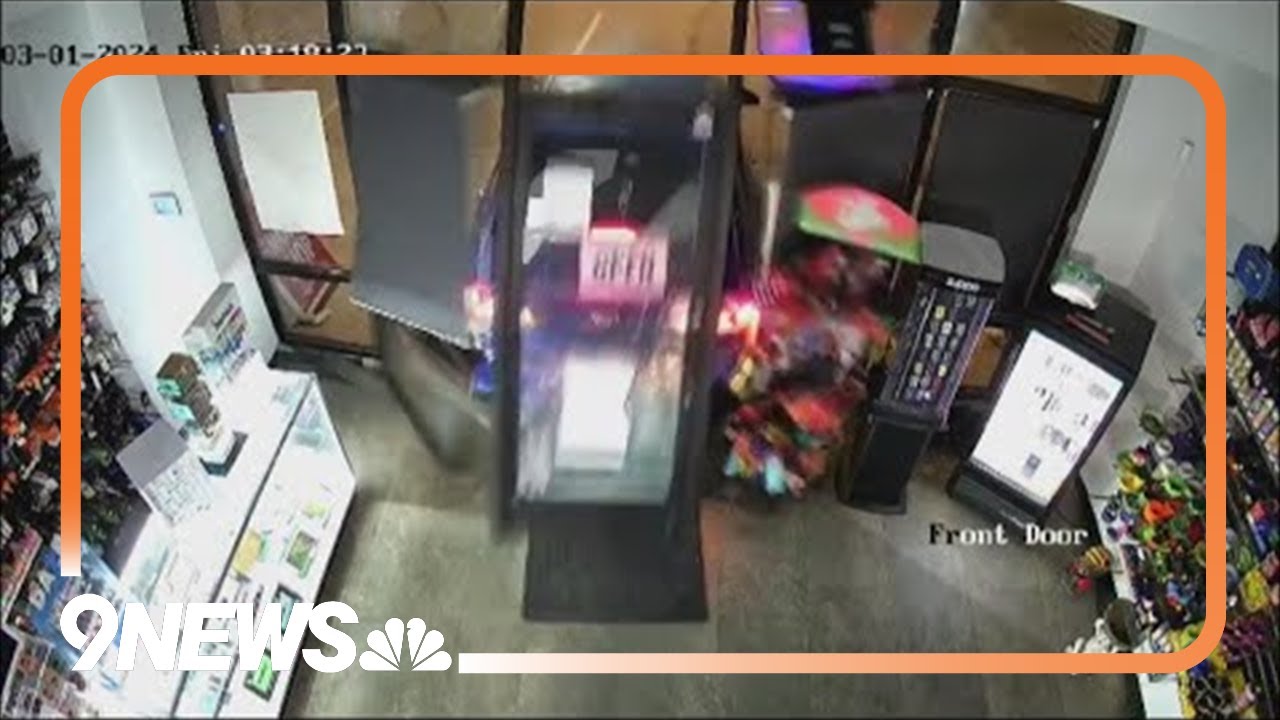 Commerce City business owner furious after thieves smash stolen car into storefront