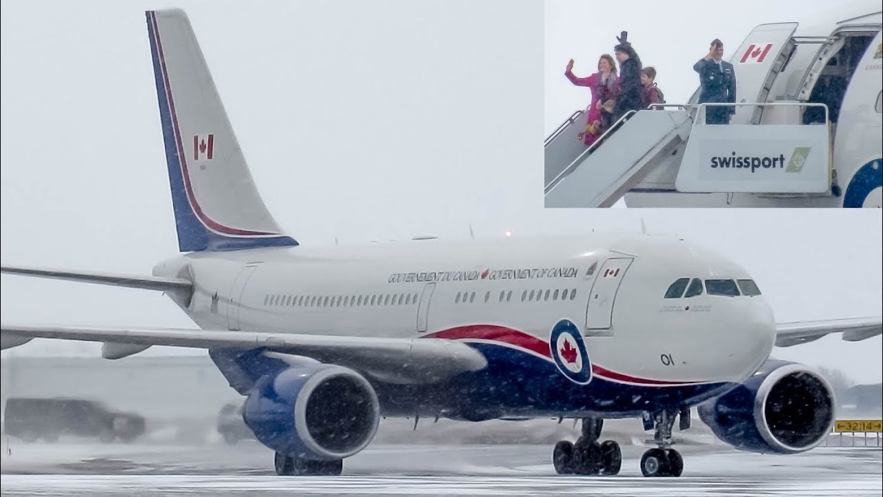 Canforce 1 Airbus CC-150 Polaris (A310) Boarding & departing Ottawa (YOW, CYOW)