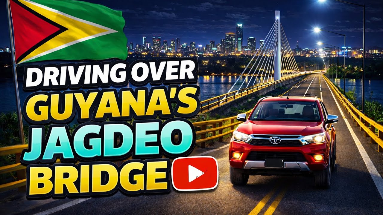 Late Night Drive: Guyana’s Iconic Bharrat Jagdeo Bridge (POV)
