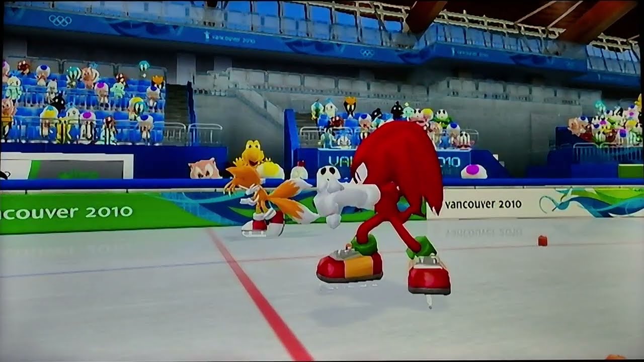 M&S at the Olympic Winter Games Speed Skating 500m #28 (Sonic Vs Tails Vs Knuckles) + Dr Eggman Lose