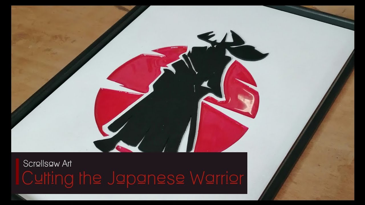 Japanese Warrior -  Scroll saw Art