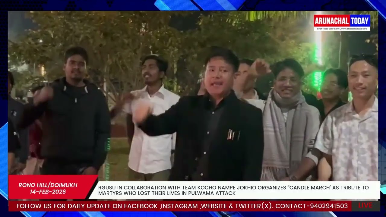 RGUSU In Collaboration  Organizes “Candle March’ As Tribute to Martyrs of Pulwama Attack