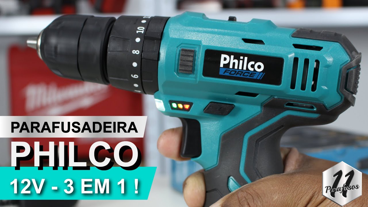 Parafusadeira e furadeira de impacto PHILCO ppf03