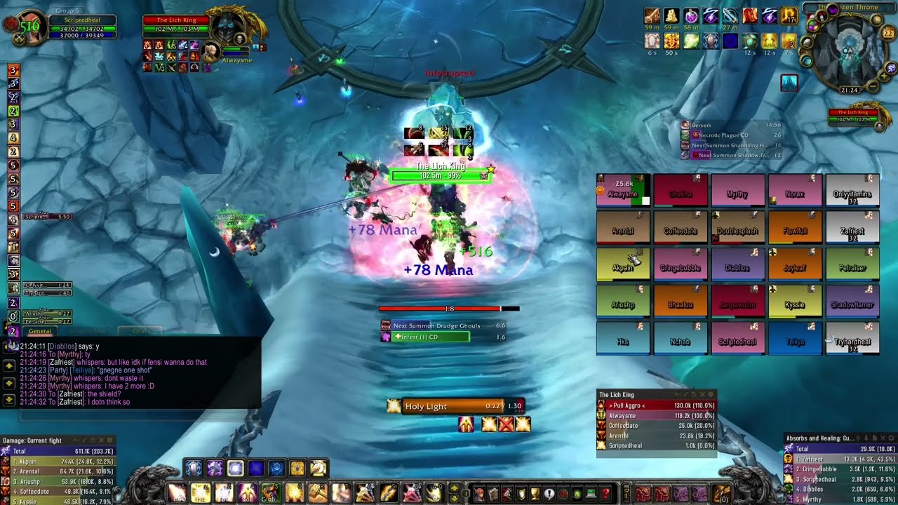 LK 25 HC 2 HEAL 1 TANK (hpala pov) - SayNoToTryhard [Warmane]