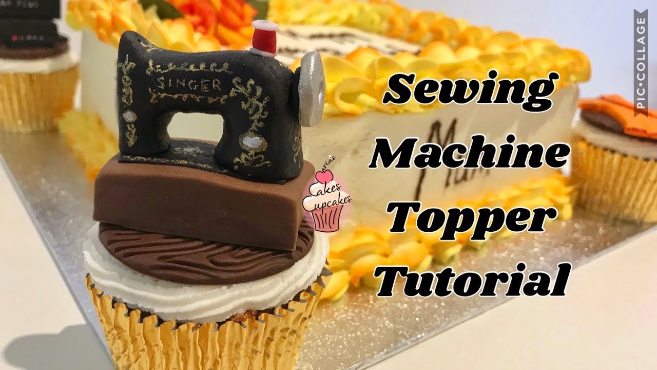 Sewing Machine Cake topper tutorial
