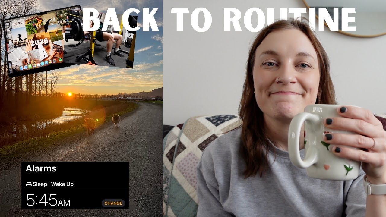 trying to get back into routine *workouts, step goal, cooking*