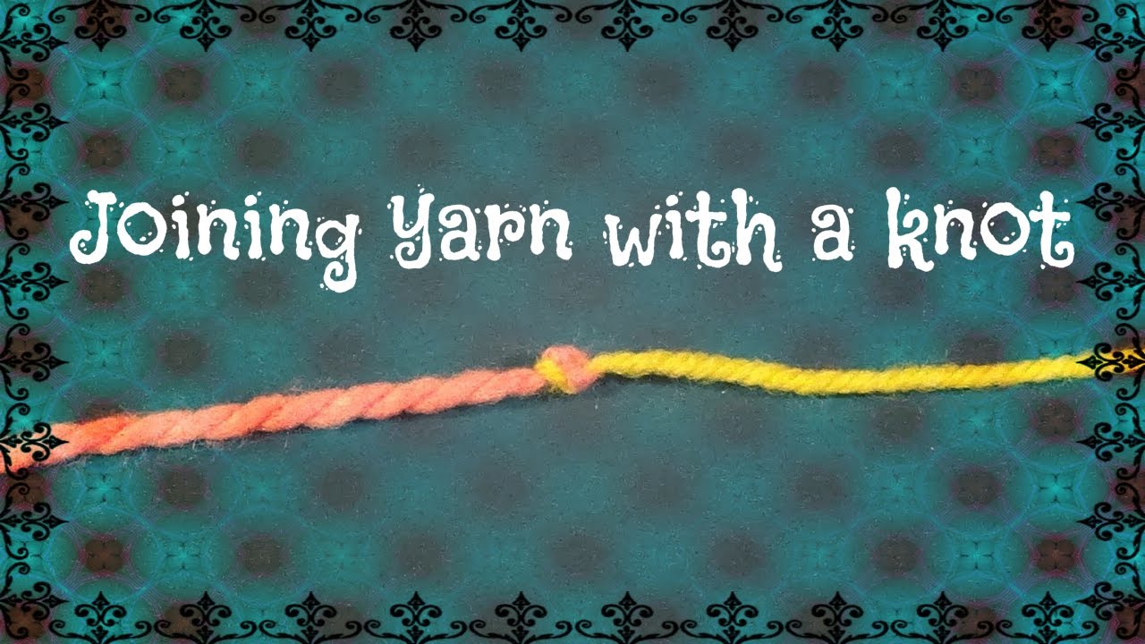 Joining yarn with a knot (Spajanje vune u čvor)