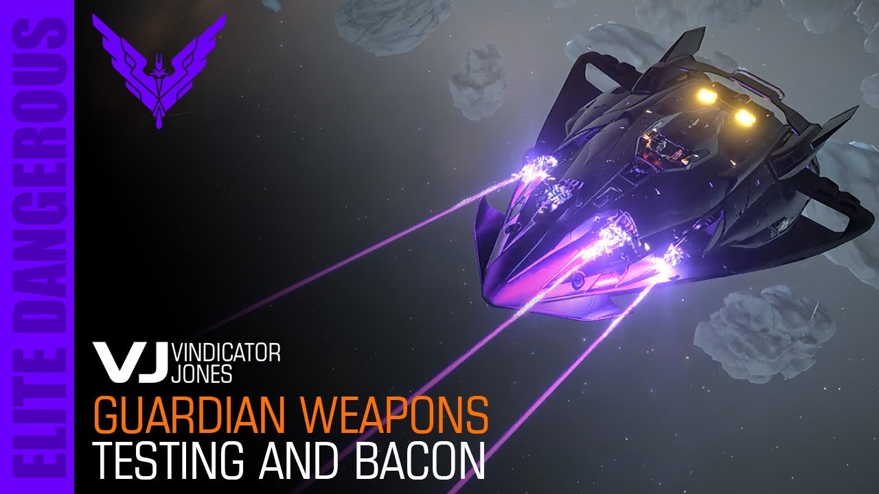 Guardians Weapons Testing (against NPC's) Elite Dangerous - Plasma Charger and Gauss Cannon