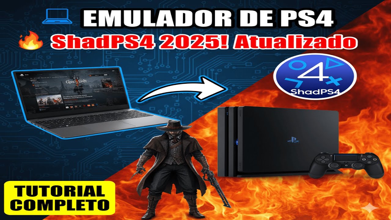 💻 Emulador de PS4 para PC 2025! 🔥 ShadPS4 Atualizado + Tutorial Completo!