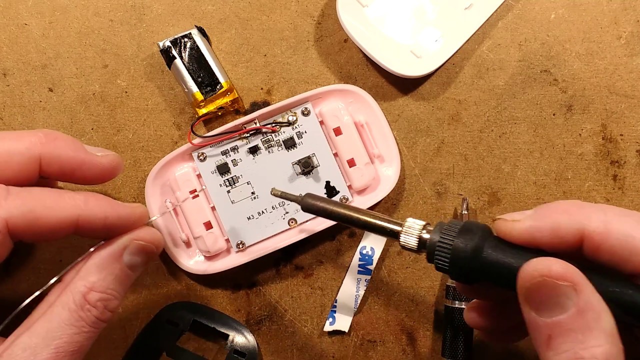 Fixing a faulty rechargeable UV curing light.