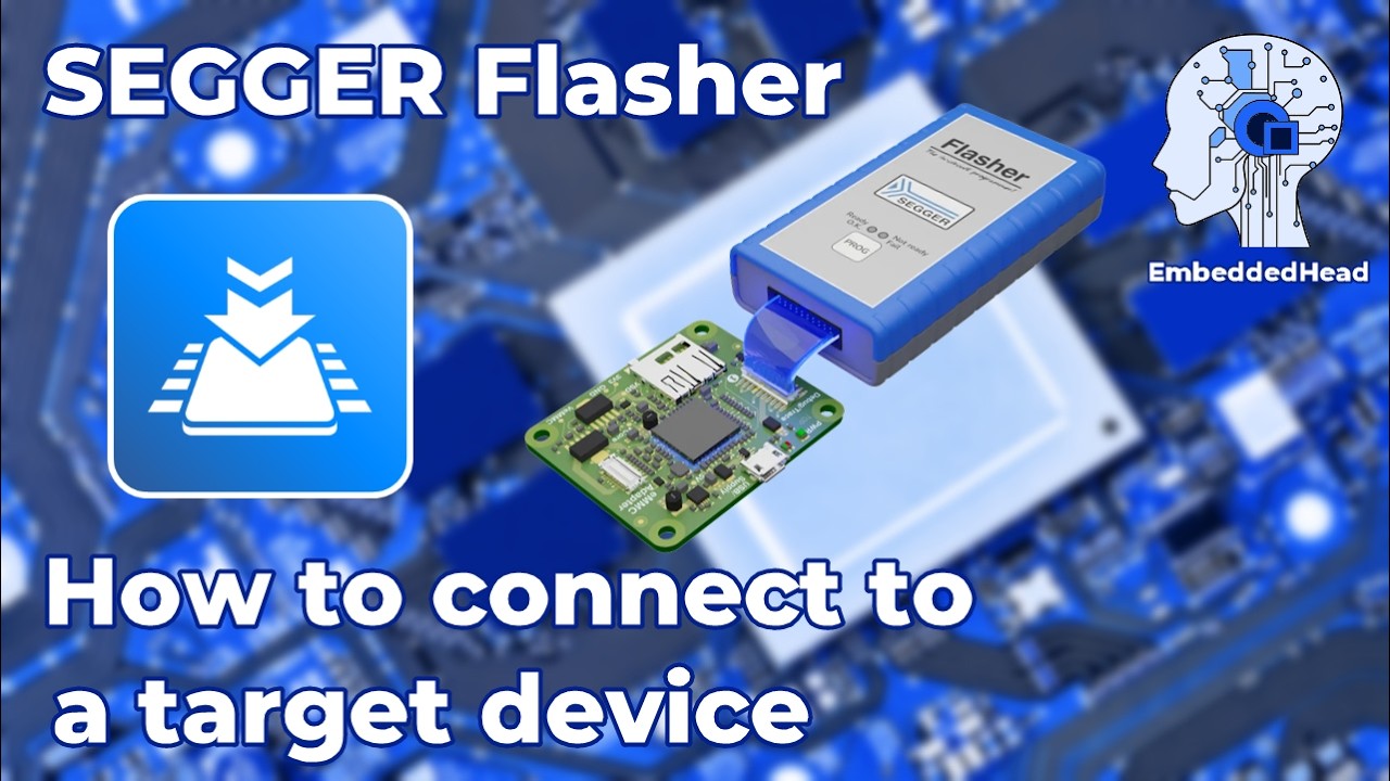 How to connect a SEGGER Flasher in-system programmer to a target device