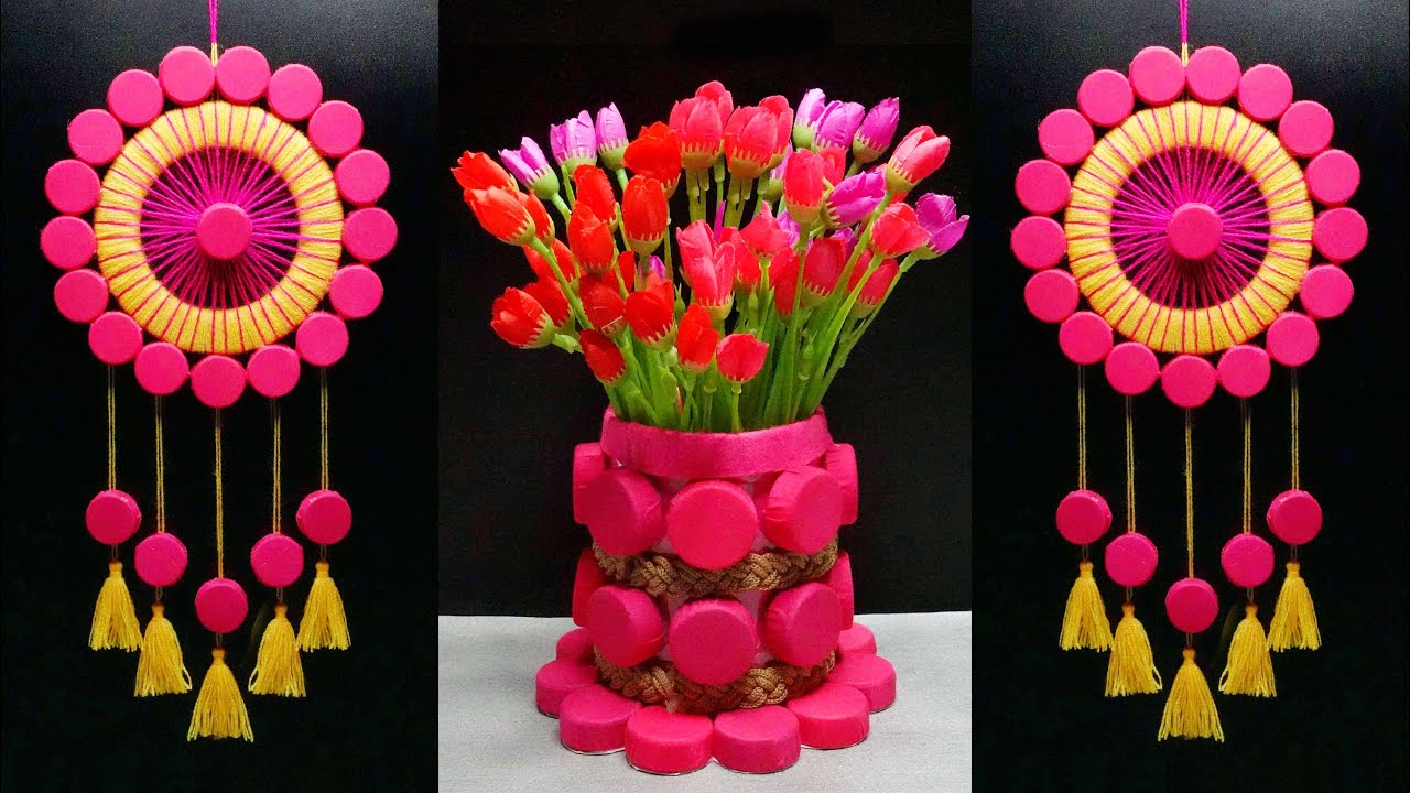 2 Awesome ideas with plastic Bottle Caps | Best Out Of Waste | Ide Kreatif Tutup Botol Plastik Bekas