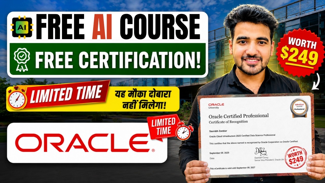 Oracle FREE Certification Course 2026 | AI Agent Certification by ORACLE