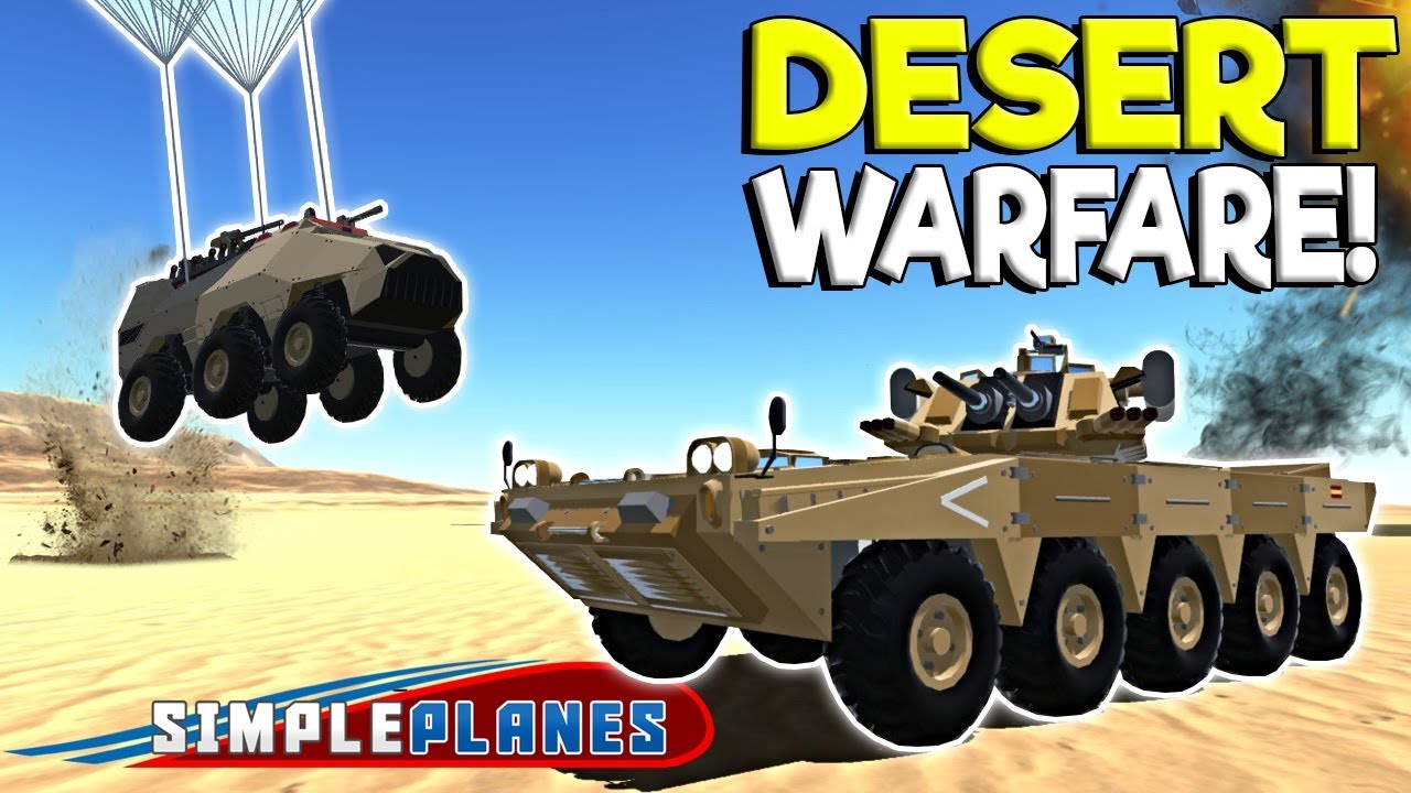 DESERT TANK BATTLE & BOMBING RUN! - Simple Planes Creations Gameplay - Best Military Creations