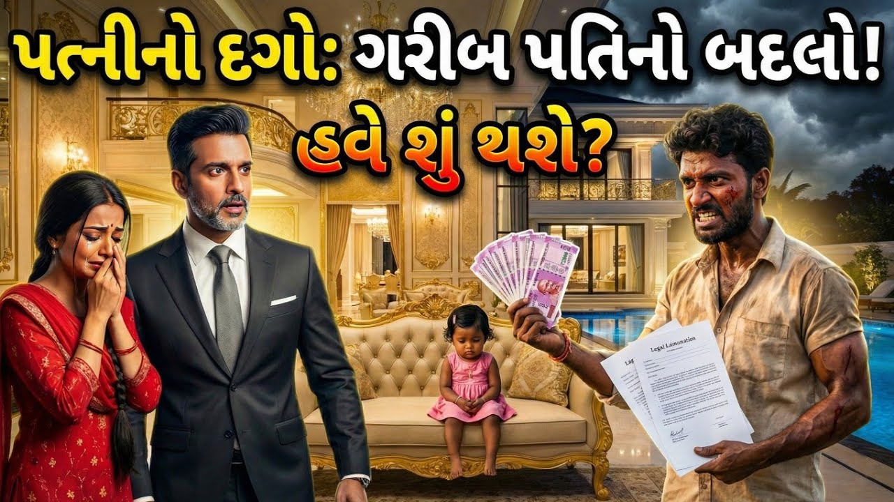 ધોખેબાજ પત્ની: પૈસા ખાતર પ્રેમી સાથે ભાગી, પછી જે થયું જોઈને રડી પડશો... #varta #gujarativarta 