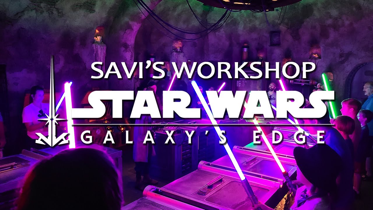 【完全日本語字幕付き!!】自分だけのライトセーバーが作れる！フロリダディズニーWDW『スターウォーズギャラクシーズエッジ　サビーズワークショップ』