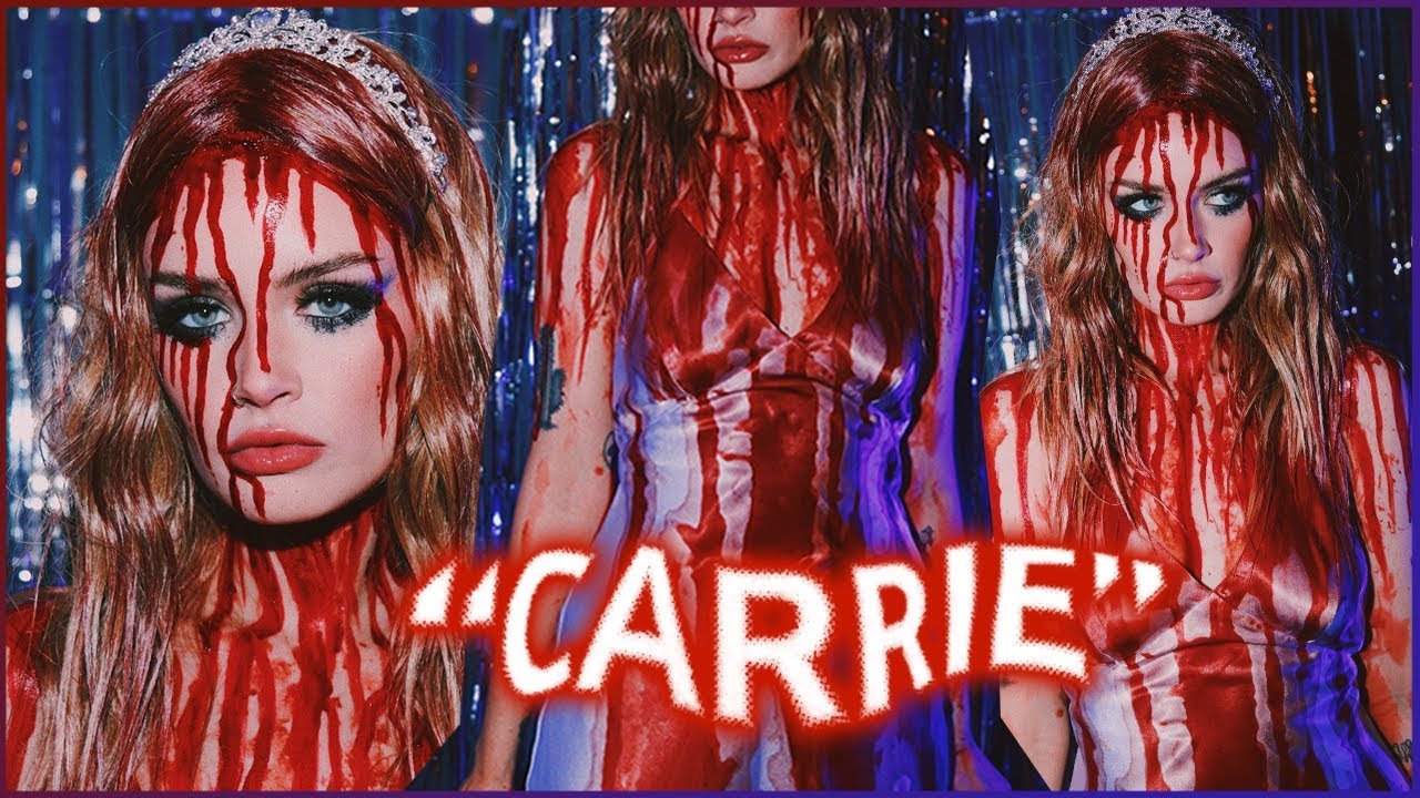 CARRIE Halloween Costume + Makeup Tutorial! ASHTOBERFEST IV