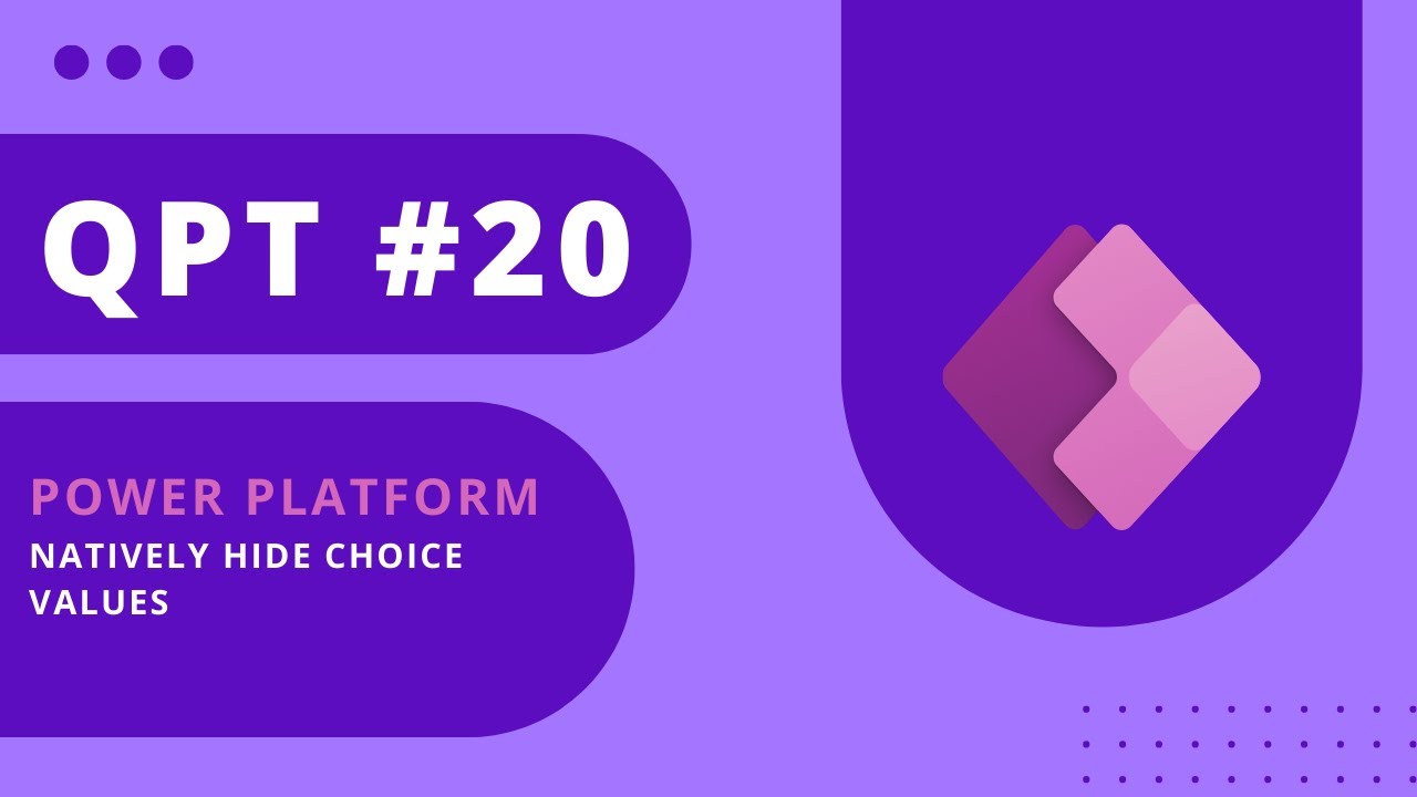 Quick Pro Tip #20 - Natively Hide Choice Values