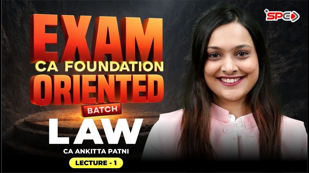 CA Foundation LAW  May 2026 Attempt Exam-Oriented Batch | CA Ankitta Patni