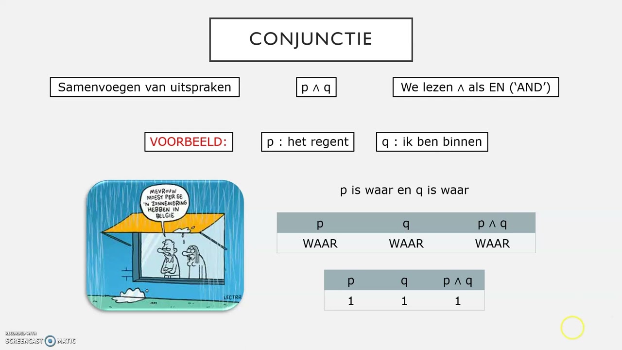 Conjunctie en disjunctie