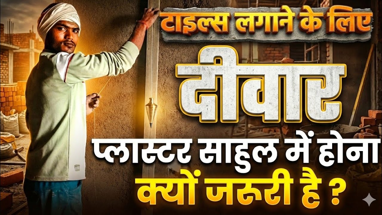 प्लास्टर साहुल पर करना क्यों जरूरी होता है? टाइल्स लगाते समय होने वाली परेशानियो से बचें।