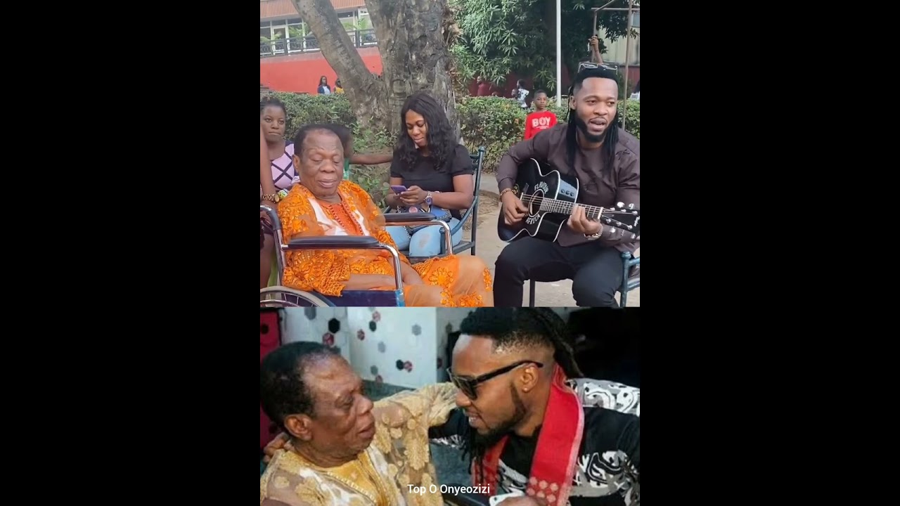 Flavour playing Tribute to his Late Father🥺